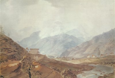 Mountain Scene near Thimphu, Bhutan, 1783 by Samuel Davis